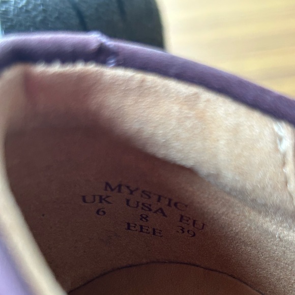 Hotter Plum Leather Mary Jane Comfort Shoes Cushioned Walking Flats UK 6 UK‎ 8 - Picture 8 of 10